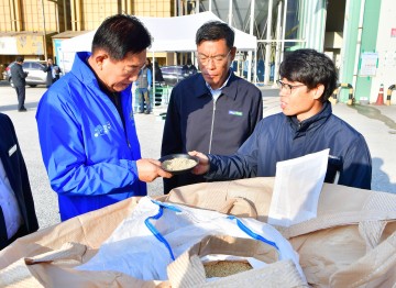 장성군, 공공비축미 건조벼 첫 수매…오는 28일까지 4295톤 매입 계획