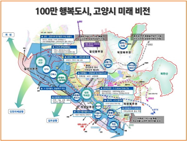 고양시 100만 달성 1주년 기념 기자간담회…미래 비전 제시