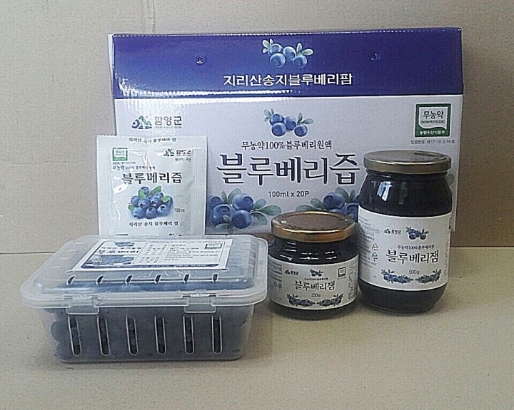 블루베리 가공식품 도시소비자 인기
