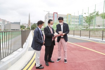 천안시, 한들초등학교 진입도로 5일 개통 