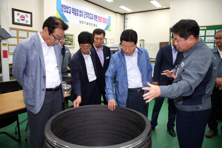 안상수 시장, 작지만 강한 중소기업 창원기술정공 방문