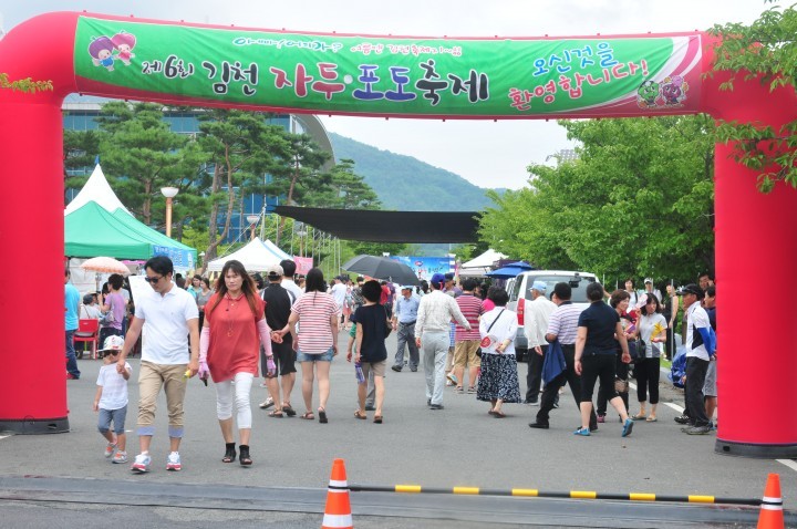 “대한민국의 앞날”을 활기찬 김천 자두.포도 축제장에서 찾는다