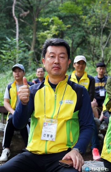 ‘시민과 아침동행’에 참석한 전병용 대전장애인체육회 사무처장