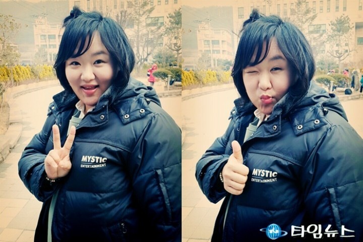배우 하재숙, 촬영장 빛내는 ‘국보급 윙크’ 발사!