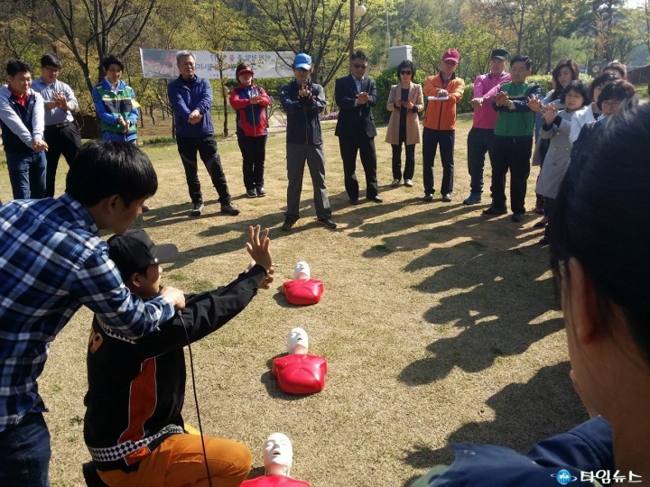 오정구 성곡동, 산불예방에 ‘만전(萬全)’여월근린공원에서 산불진화훈련 실시
