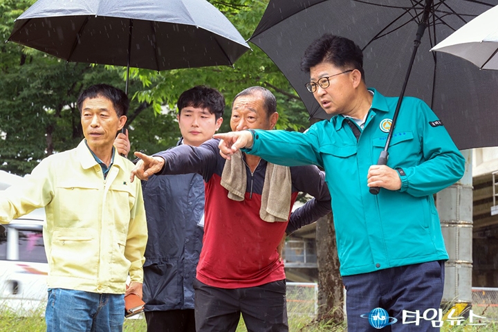 최충규 대덕구청장, 집중호우 피해지역 긴급 점검