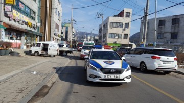 장성 황룡시장 소방통로확보훈련