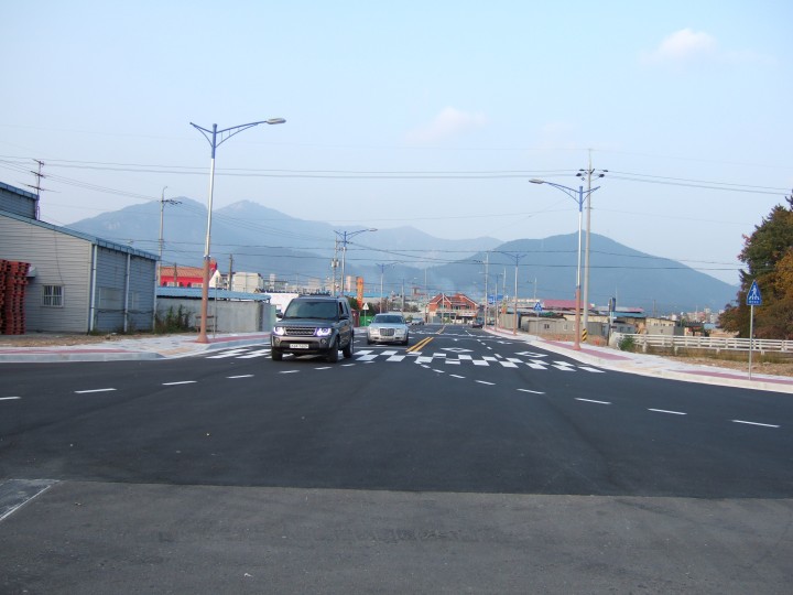 사천시 신항만 주변 도시계획도로 개통