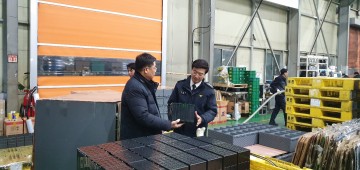 농공단지 화재예방 현장점검 하는 김천소방서장