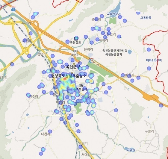 옥천署, 지리적프로파일링 시스템(GeoPro)통한 순찰효과 만점!!