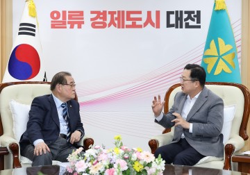 이장우 대전시장-이종찬 광복회장, 호국보훈도시 조성 한뜻