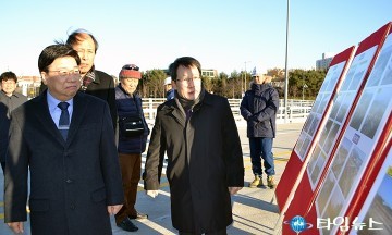 권선택 대전시장, 사진으로 보는 카이스트교 건설