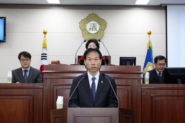 상주시의회 정갑영 의원, 5분 자유발언 
